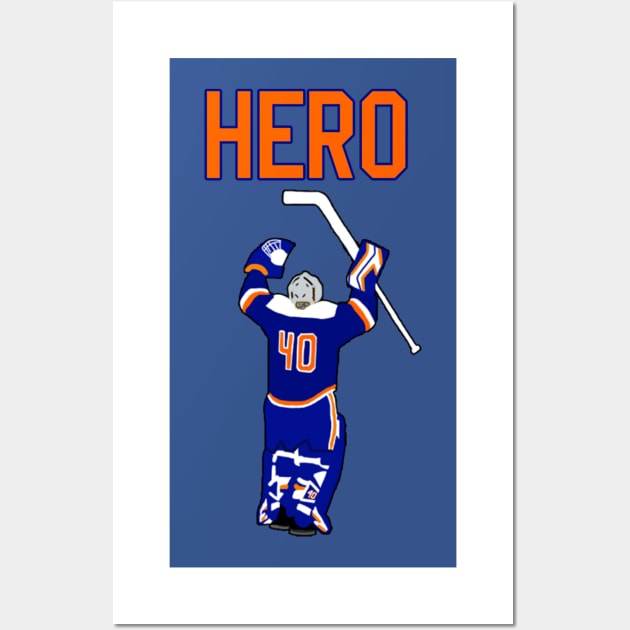 Robin Lehner Hero Islanders Wall Art by drive4five